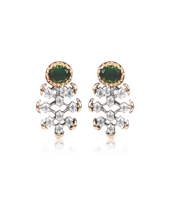 Opulent Emerald Earrings